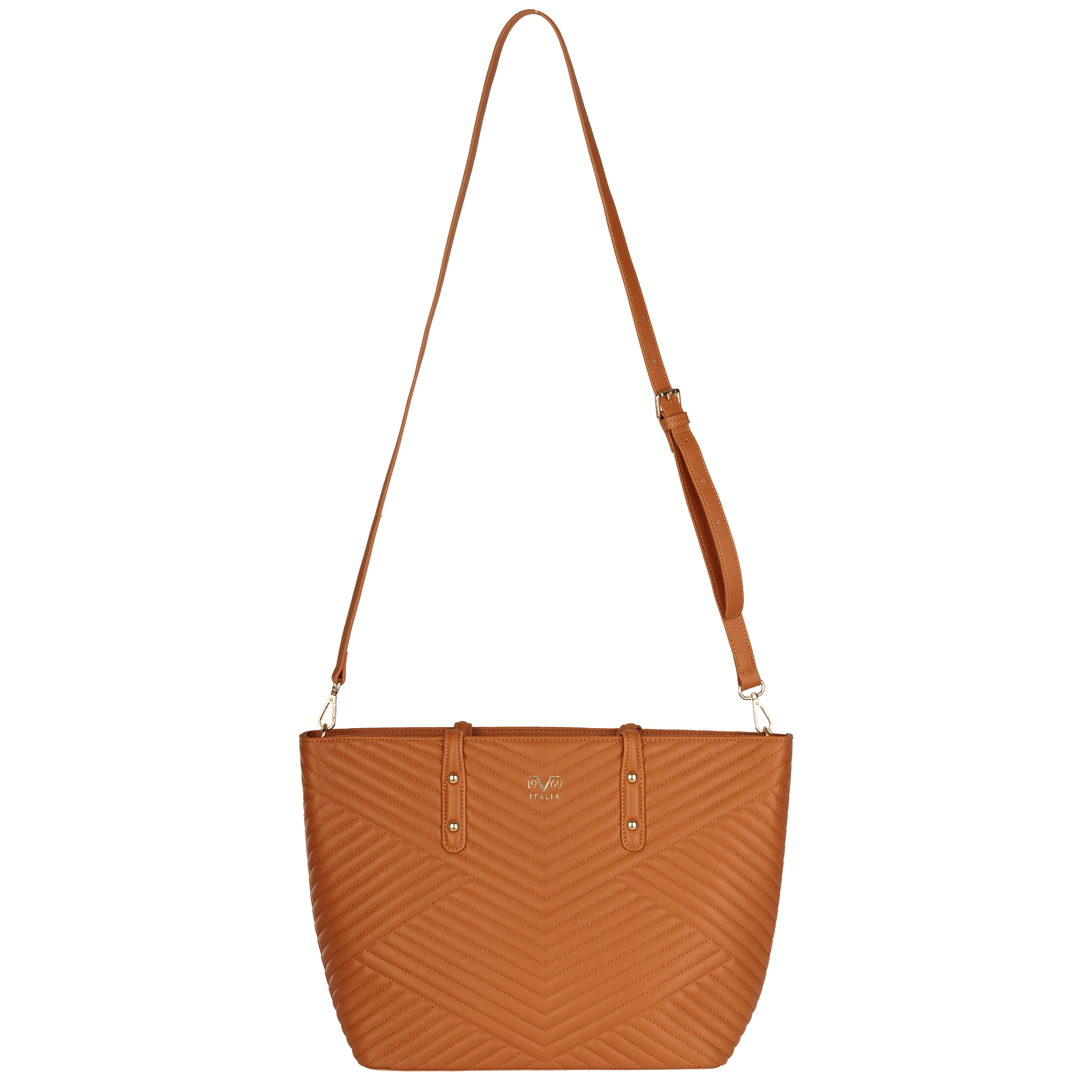 Brązowa shopperka Versace